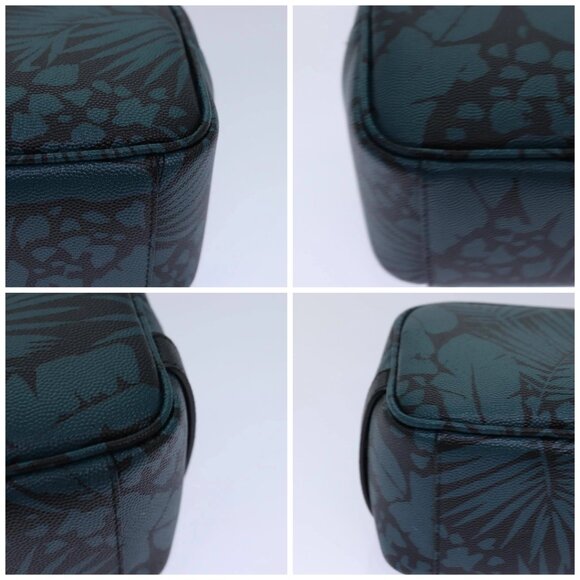 SAINT LAURENT Pouch PVC Green Auth ac3173 - Picture 14 of 16